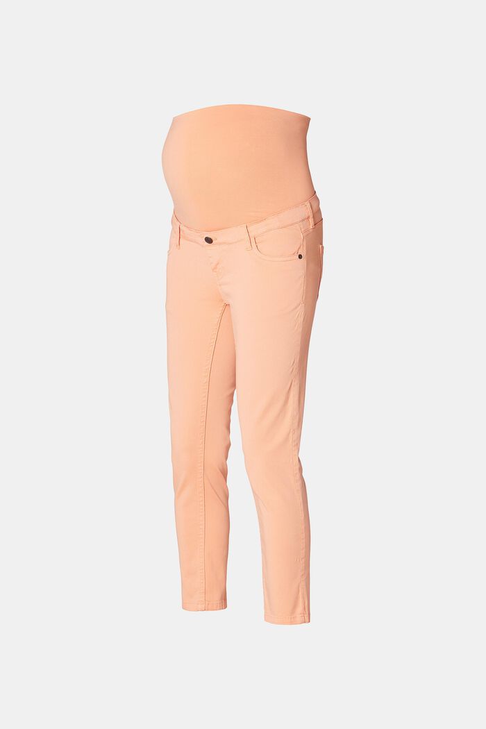 Pantaloni 7/8 con fascia premaman, ORANGE DUSK, overview